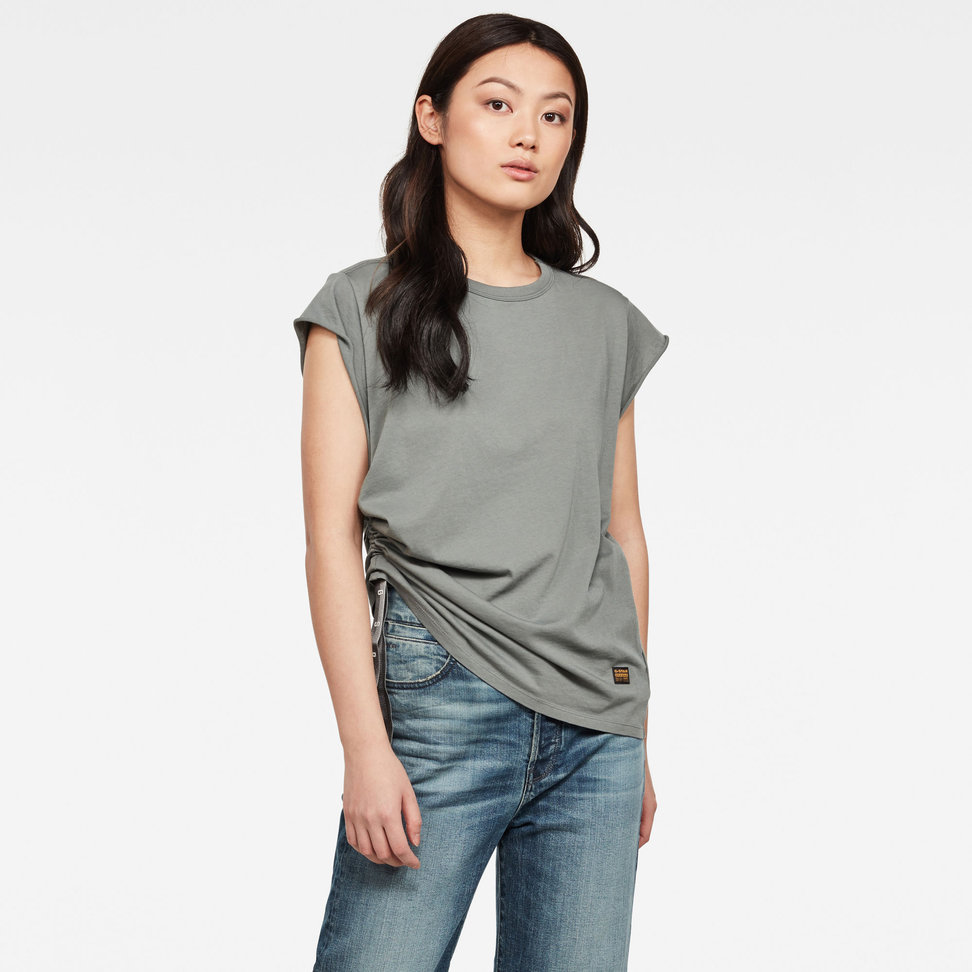 G-Star RAW GSRAW Knotted Top - Grijs - Dames