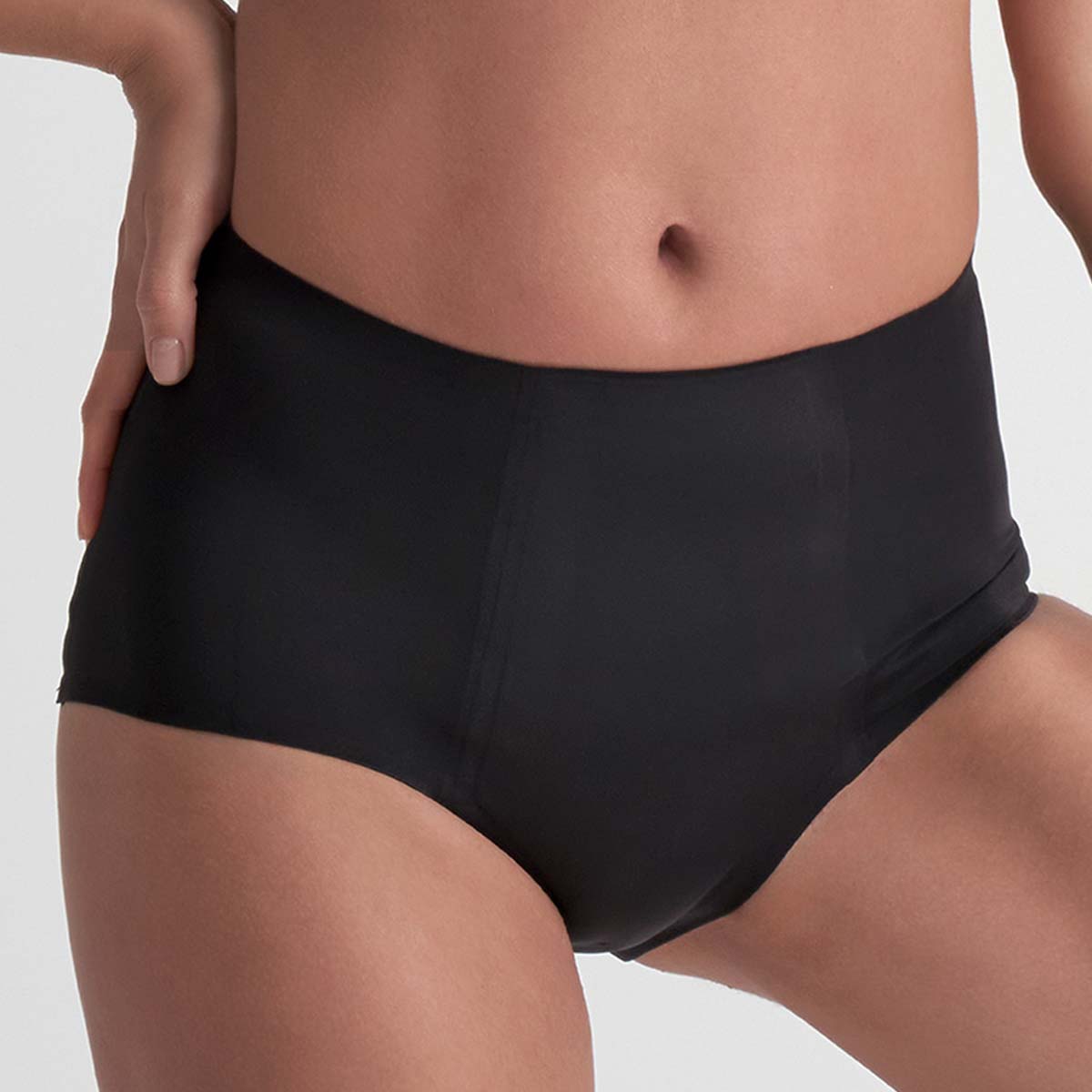 Bye Bra Laminated High Flow menstruatie slipjes, zwart