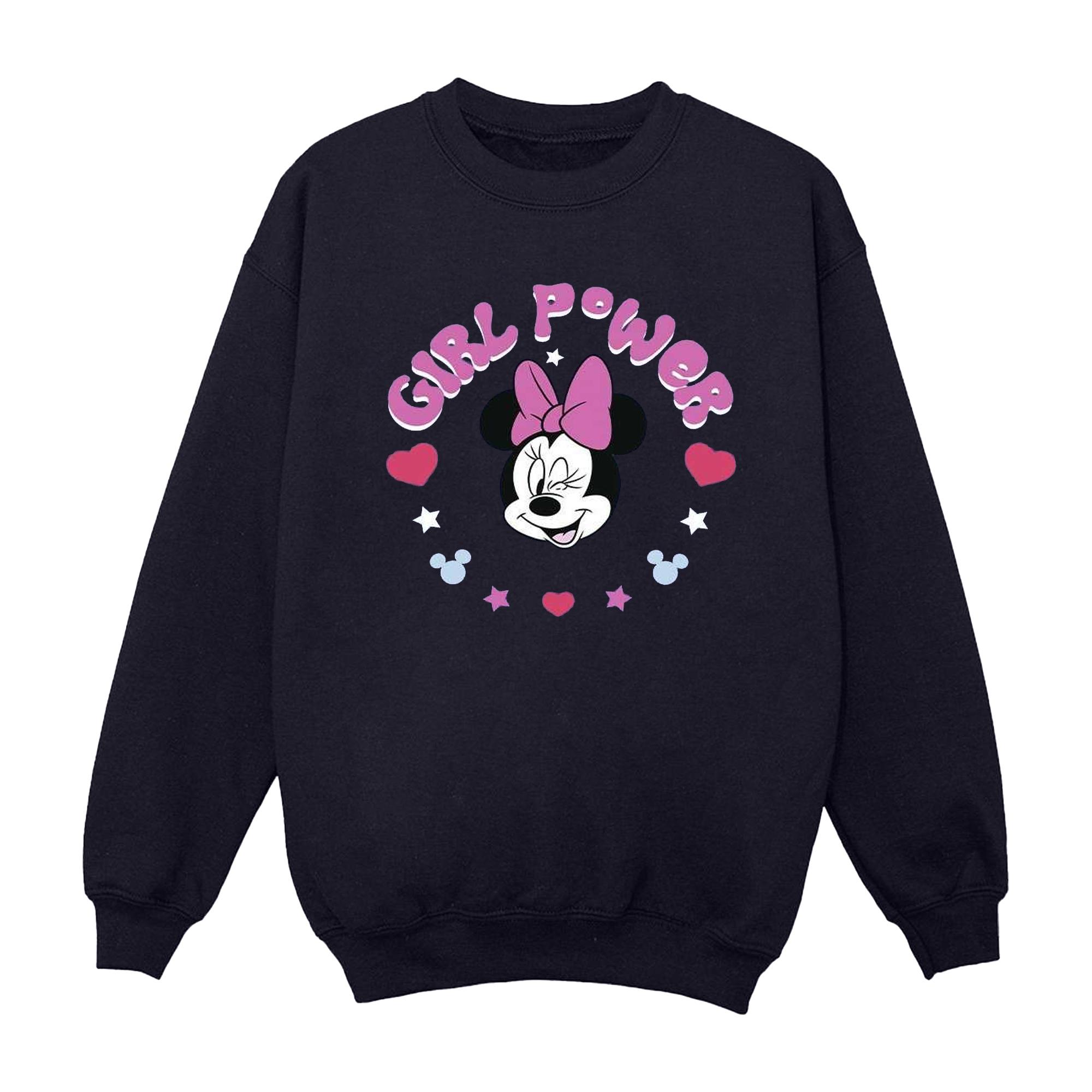 Disney Heren Minnie Mouse Girl Power Sweatshirt L