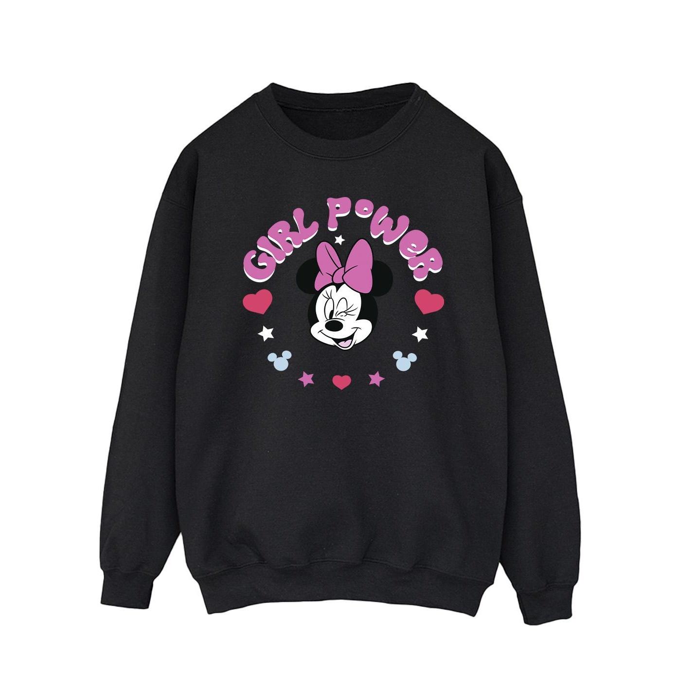 Disney Heren Minnie Mouse Girl Power Sweatshirt L