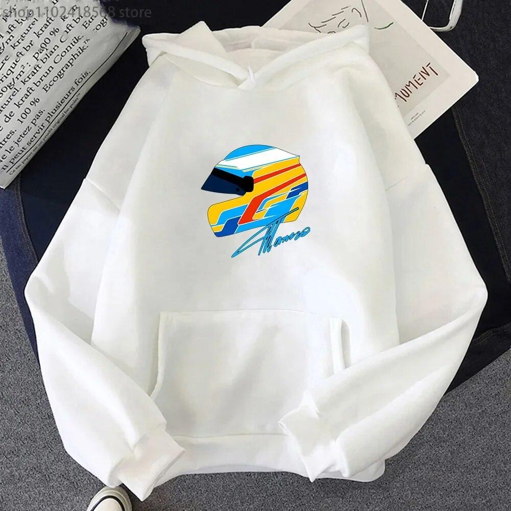 Boutique sports suit series 2 F1 Hoodies Fernando Alonso Helm Sweatshirt Oversized Y2k Kleding Games Herenkleding Dames Lange Mouw Top Cartoon Streetwear 3XL