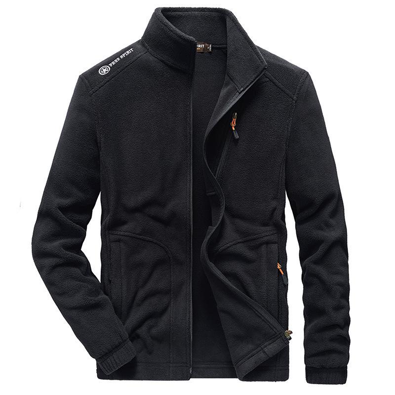 Mille Heren herfst grote maat casual opstaande kraag fleecejack S