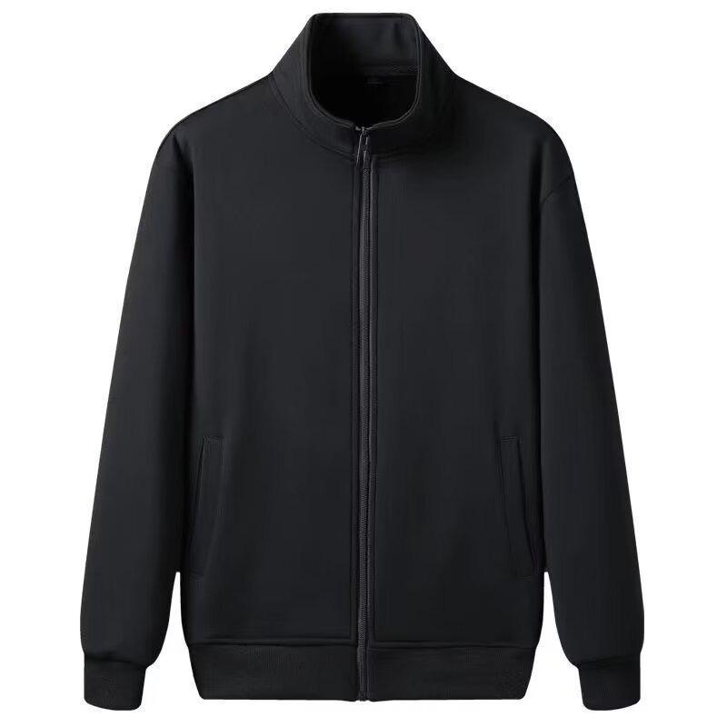 StrideBox Men's Trendy Autumn Sports Zipper Cardigan - Loose Fit, Stand Collar, Casual Simple Top XL