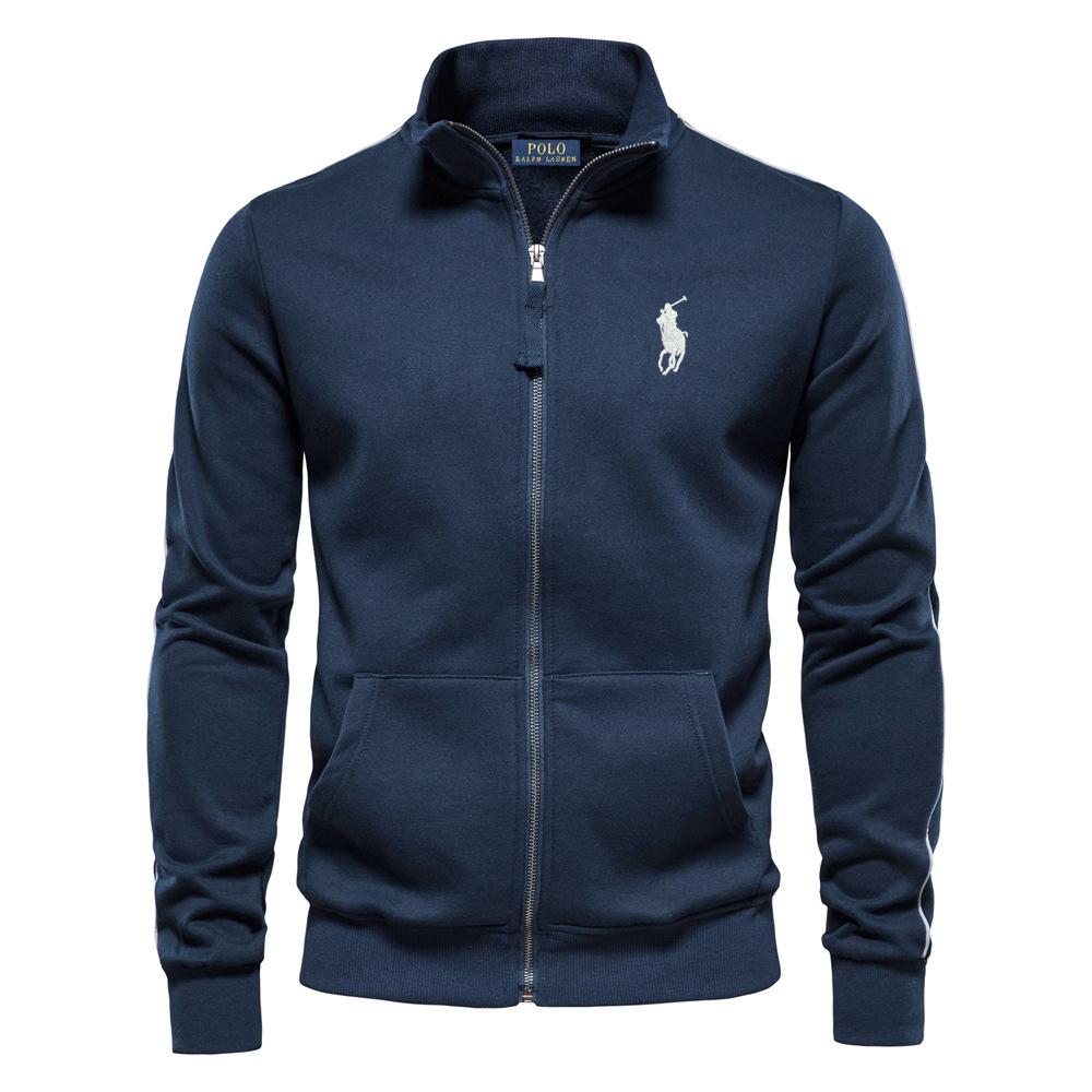 Polo Ralph Lauren Embroidered Autumn and Winter New Men's Long Sleeved Hooded Sweatshirt Trend Versatile Fleece Warm Sweatshirt M