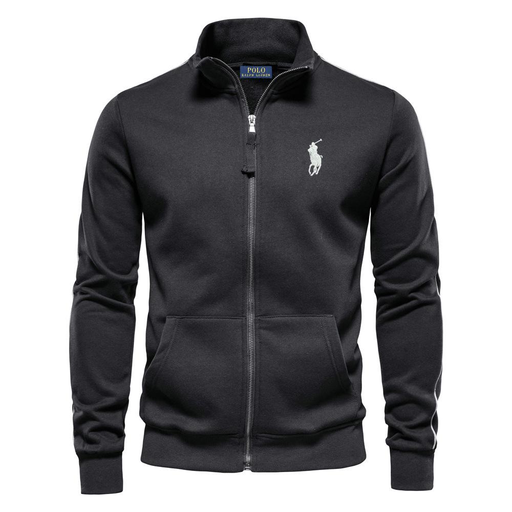 Polo Ralph Lauren Embroidered Autumn and Winter New Men's Long Sleeved Hooded Sweatshirt Trend Versatile Fleece Warm Sweatshirt XXL