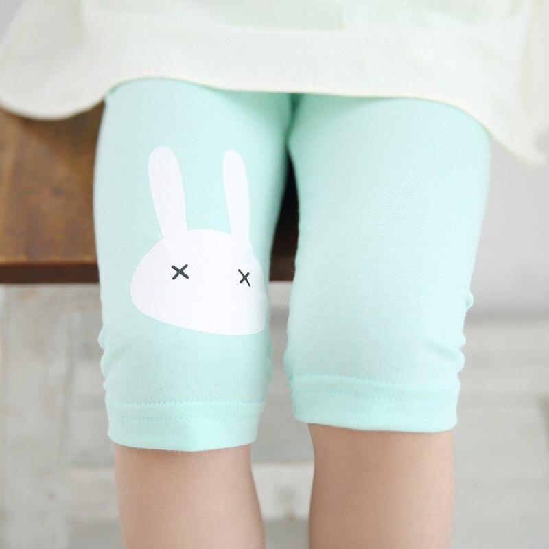 Topzeros Meisjes zomer leggings kinderen knielengte broek leggings broek elastische suikerspin kleur kinderen capris meisje skinny broek 100