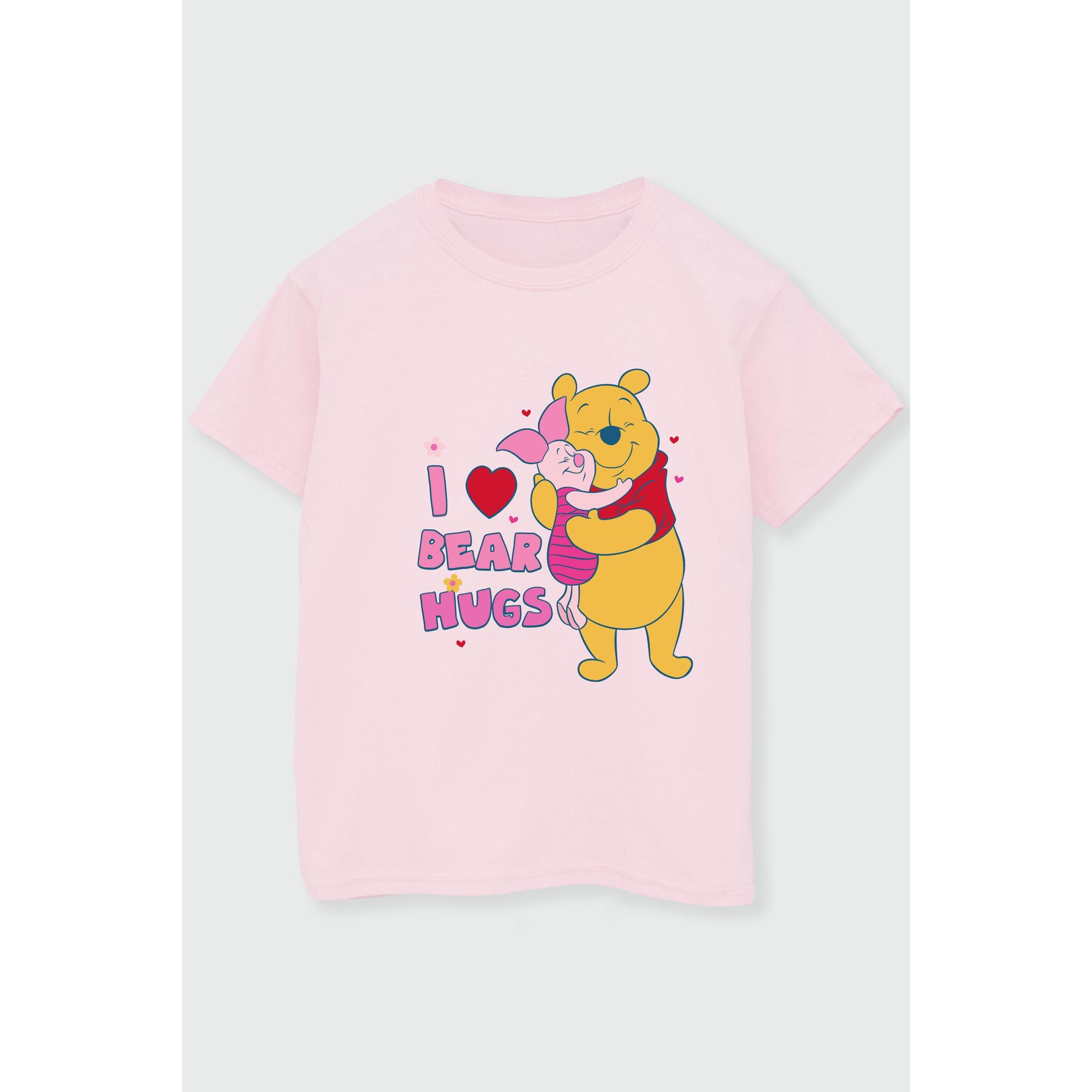 Disney meisjes Winnie de Poeh grote beer knuffels katoenen T-shirt 7-8 Years