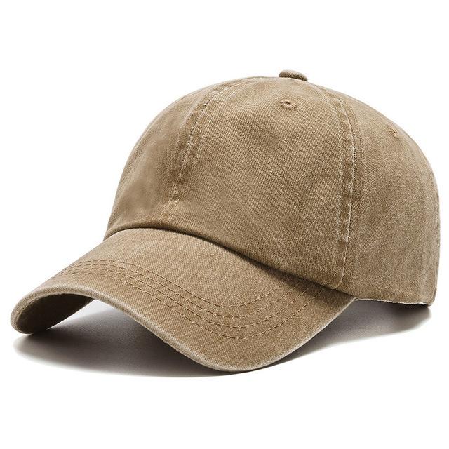 LChome Gewassen katoenen effen baseballpet retro verstelbare vaderhoeden cadeau voor mannen vrouwen