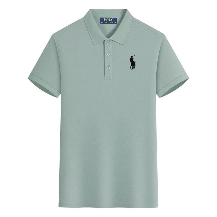 Polo Ralph Lauren Zomer Nieuwe Pony Geborduurde Casual Sportkraag Poloshirt, Zweet Afvoerend en Vochtabsorberend Puur katoen poloshirt XXL