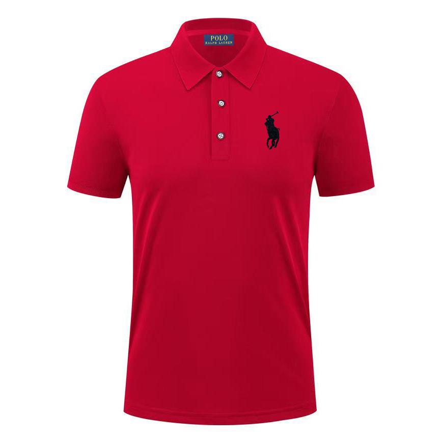 Polo Ralph Lauren Zomer Nieuw Pony Geborduurd Casual Sportkraag Poloshirt, Zweet Afvoerend en Vochtabsorberend Puur XXL