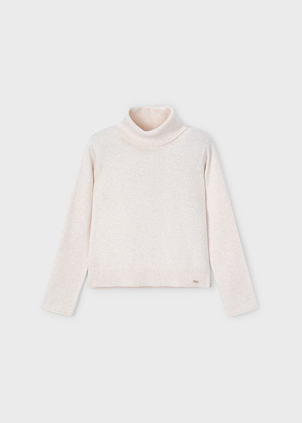 Mayoral winter sweater meisjes - zand - coltrui - gebreid