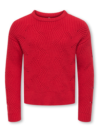 Kids ONLY winter sweater meisjes - rood - KogKatia - regular fit