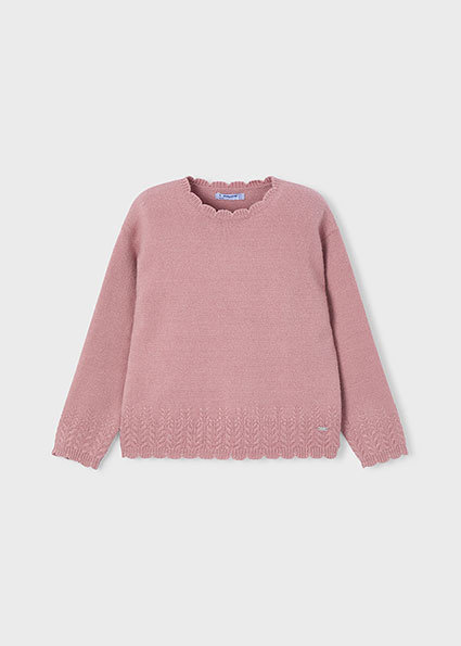 Mayoral winter sweater meisjes - roze - gebreid