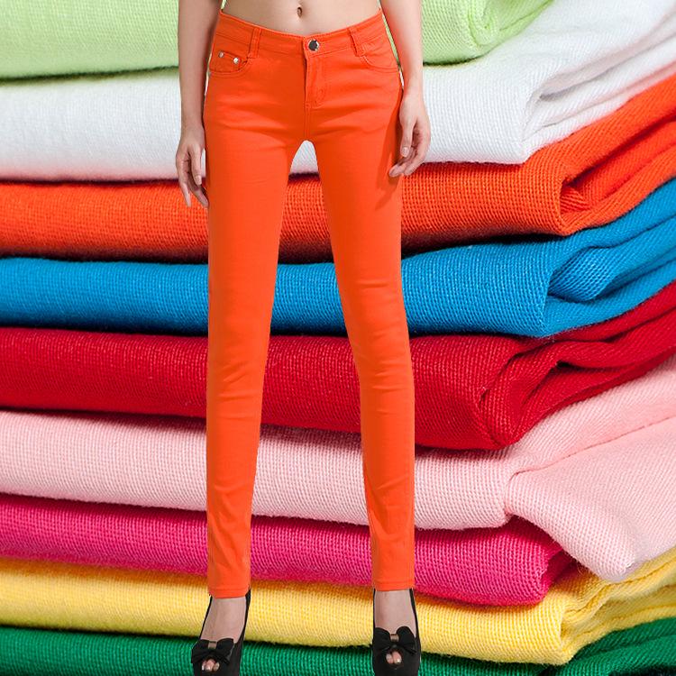 Zorioneko Dames sexy snoeppotloodbroek Casual lange stretchjeans M