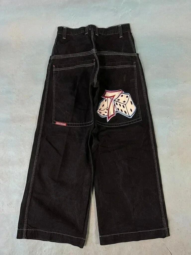 The Two American Retro Spring Hip Hop Style Trendy Loose Wide-Leg Cropped Jeans S