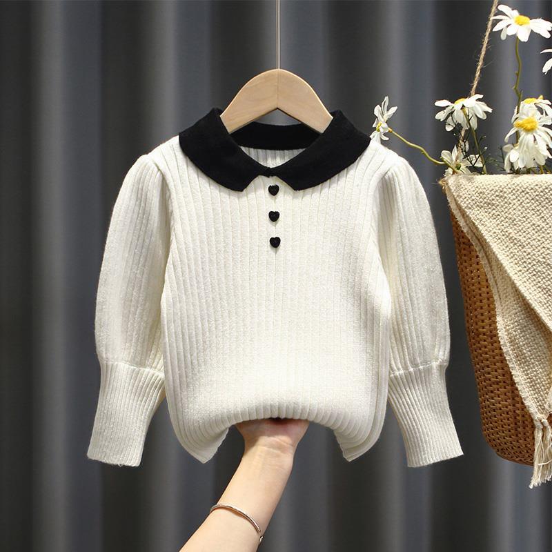 YOUULAR Trui Meisje Effen Kleur Turtleneck Voor Meisje Lente Herfst Kinderen Breiwerk Peuter Kinderen Koude Kleding 130