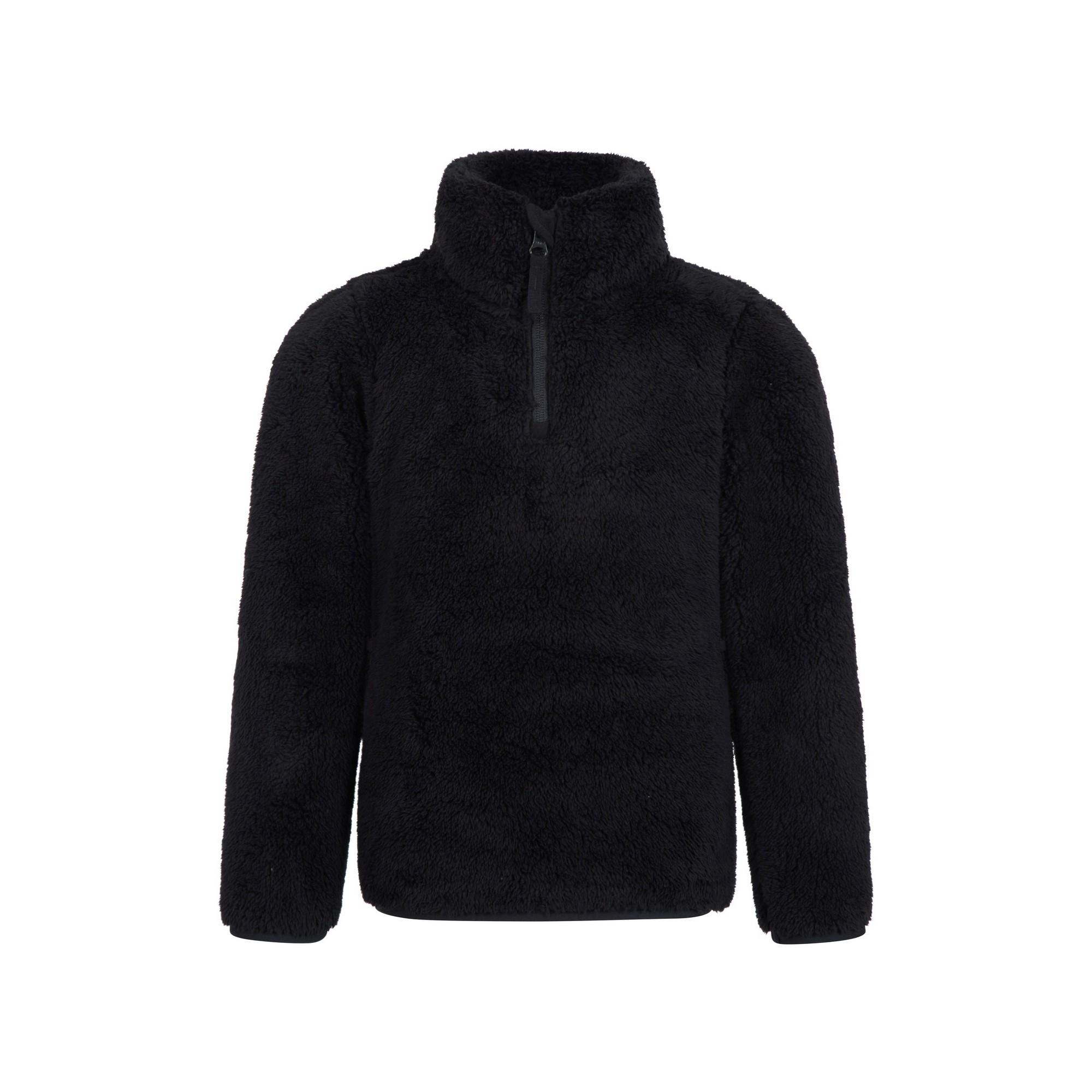 Pertemba FR - Apparel Mountain Warehouse kinder-/kinderteddyfleecetop met halve rits 3-4 Years zwart