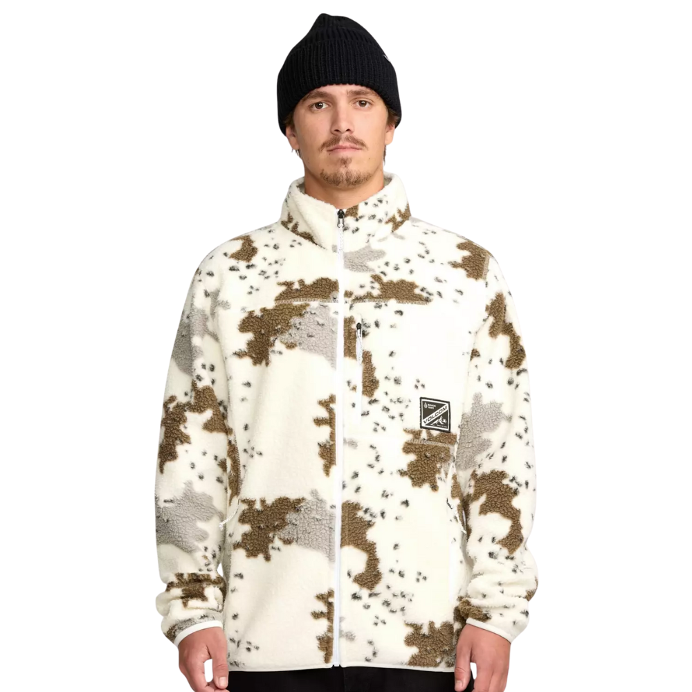 Volcom Nelson Sherpa Full Zip Fleece  White