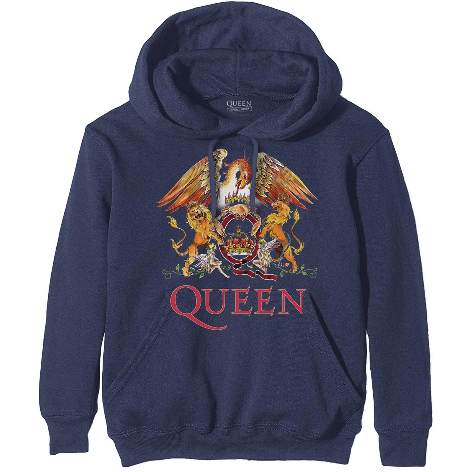 Queen Koningin Unisex volwassen klassieke Crest Hoodie XXL