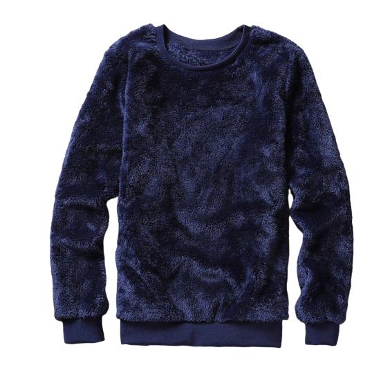 Meizhenchang Heren pullover sweatshirt dubbelzijdig pluche thermisch streetwear effen kleur mannelijk plus fluwelen sweatshirt voor dagelijks gebruik XL
