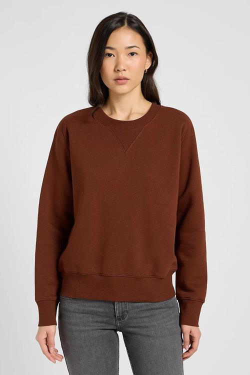 Lee Relaxed Raglan Crew Sweatshirt | Brown