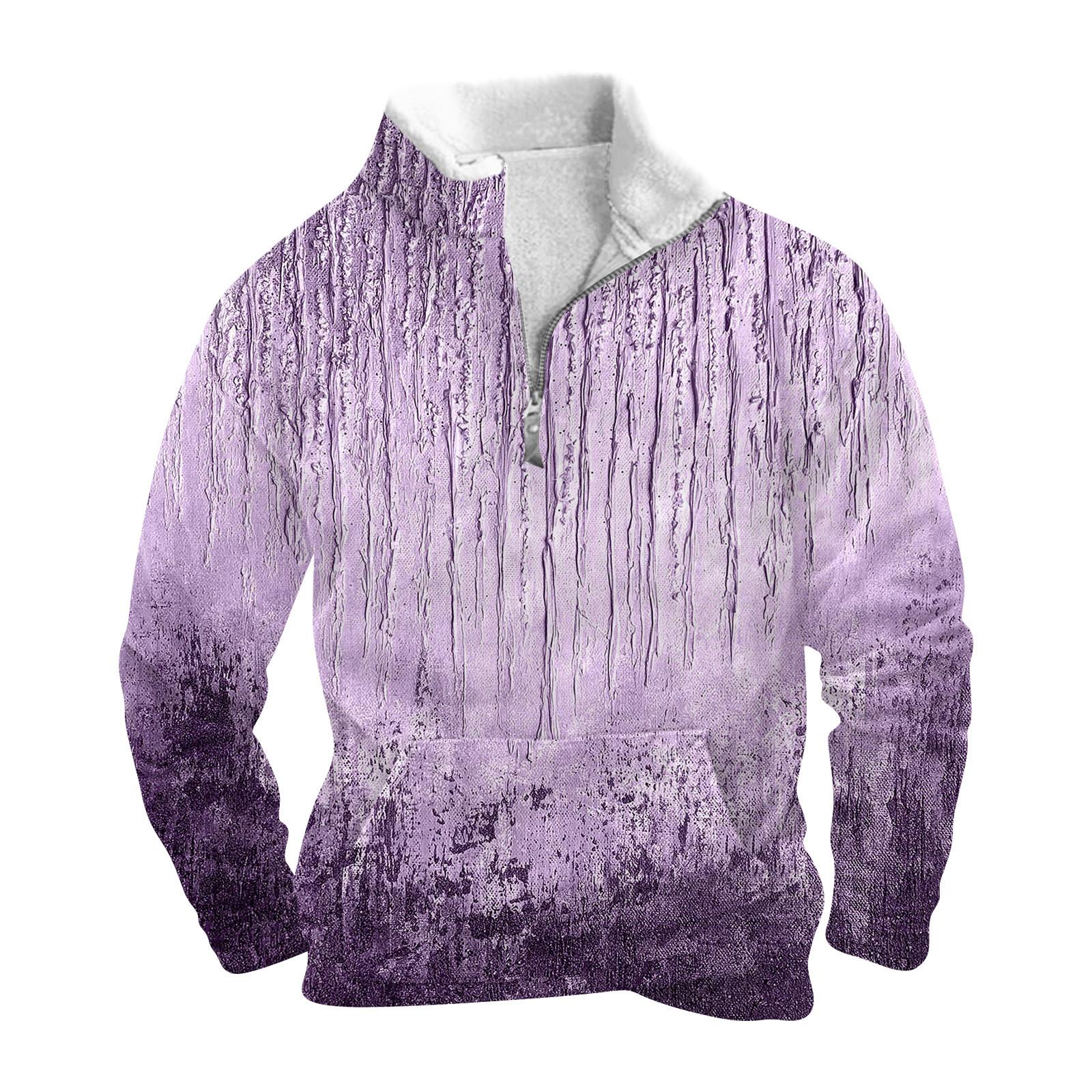 ZuiBaDuDu Lente en herfst herensweatshirt met staande kraag is outdoor casual truien tops XXXL
