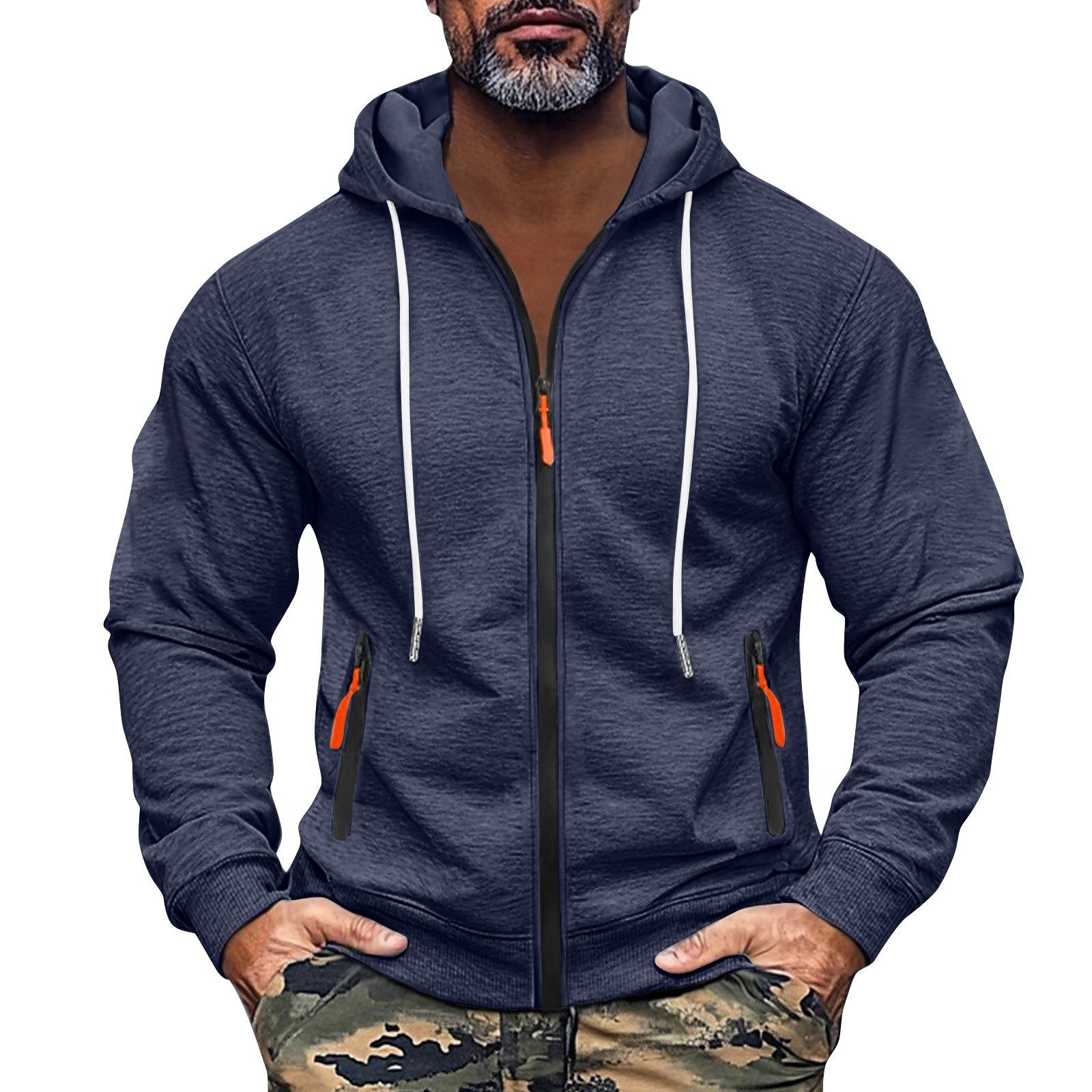 Ren Bag Heren Sweatshirt Hoodie Rits Arm Zak Cardigan Heren Sport Grote Maat Casual Hoodie L Vloot