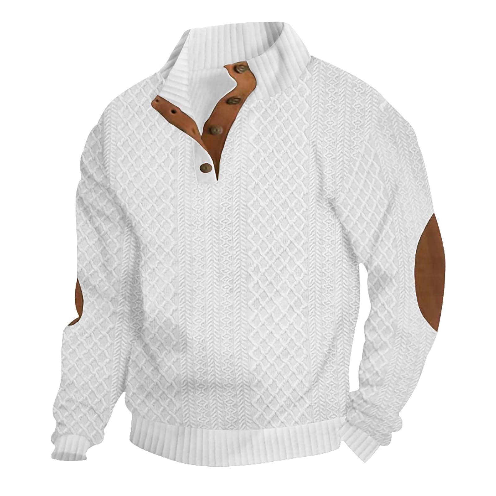 ZuiBaDuDu Lente en heren staande kraag sweatshirt is outdoor casual truien tops S wit