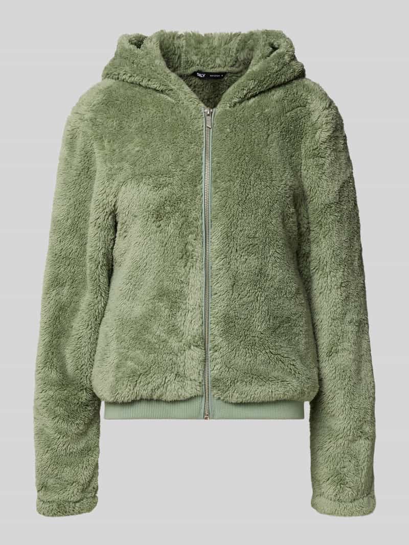 Only Pluche jas met capuchon ONLNEWANNA CONTACT SHERPA JKT OTW NOOS