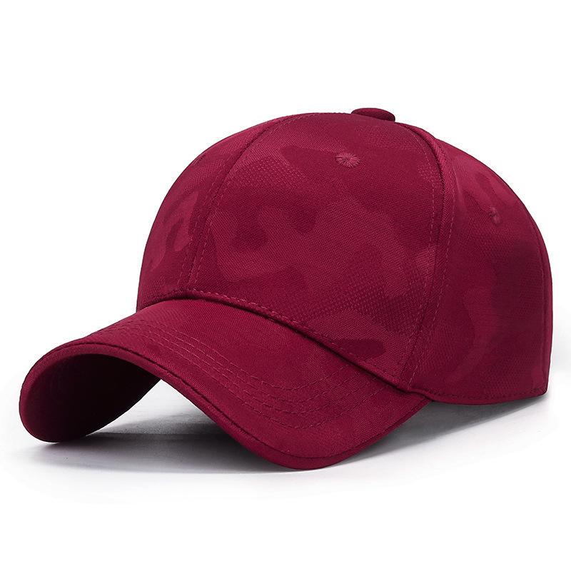 Northwood [] Camouflage Baseball Caps voor Mannen Vrouwen Zomer Hip Hop Cap Cap Snapback Hat Mannen Dad Hat wijnrode kleur
