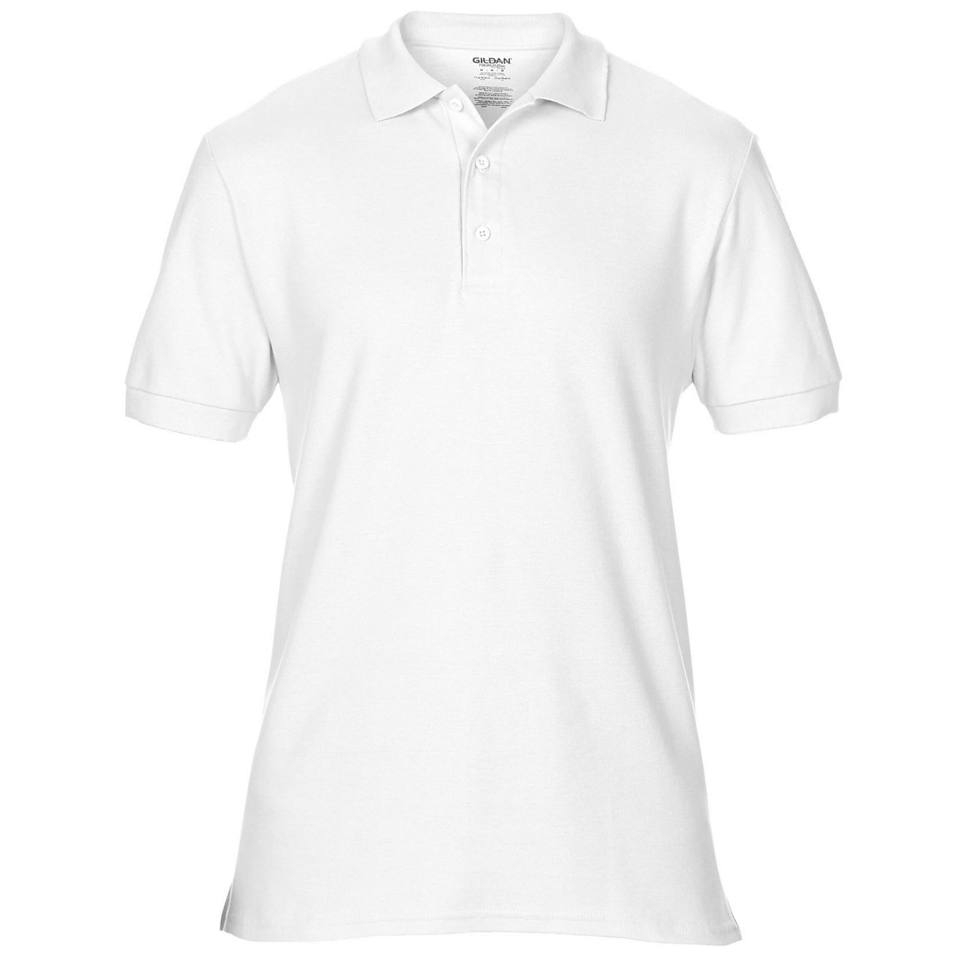 Gildan Mens Premium Double Piqué Polo Shirt L