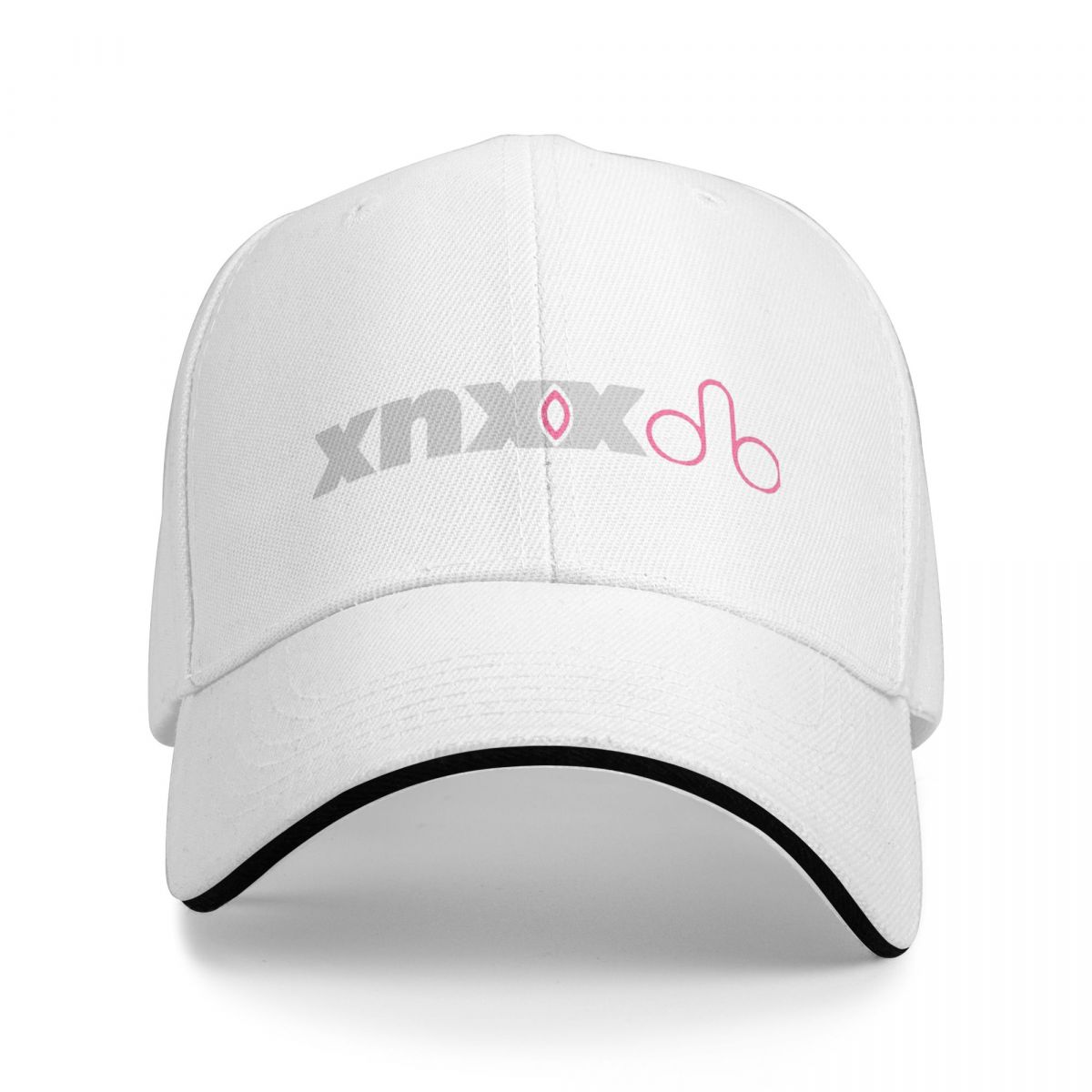 WHITE NOVA Xnxx Nieuwigheid Logo Baseball Caps Merch Stijlvolle Papa Hoed Unisex Outdoor Activiteiten Verstelbare pasvorm One Size