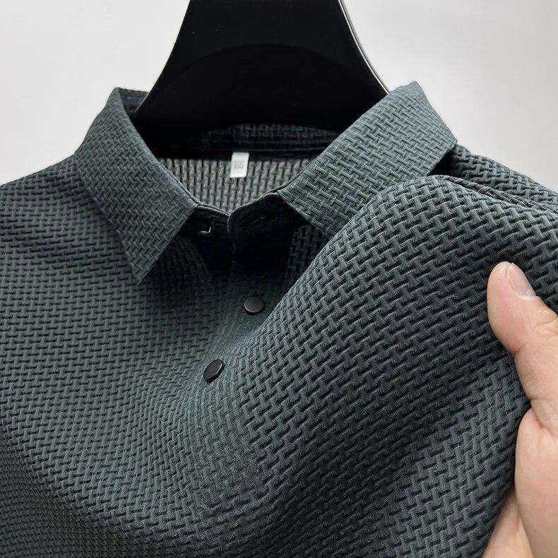AA Luxury watch Zomer nieuw heren T-shirt met korte mouwen Koel en ademend POLO-shirt Business Casual zweetabsorberende top 4XL 80-90kg