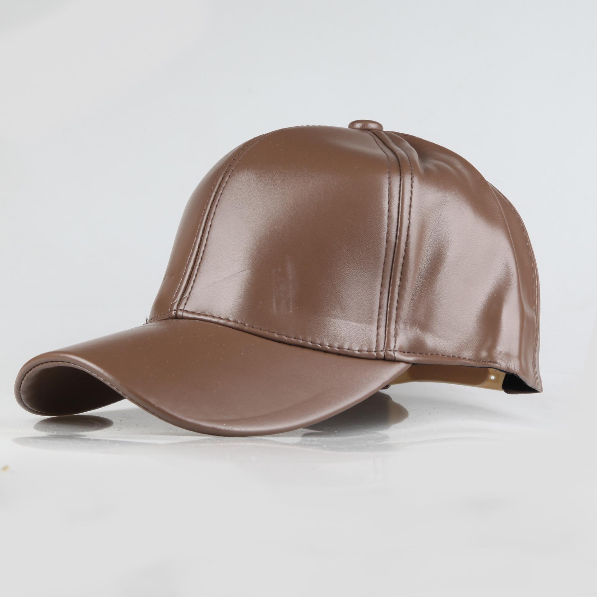 JM Hat Nieuwe herfst en winter licht board leren pet baseball pet dames en heren baseball petten Koreaanse versie