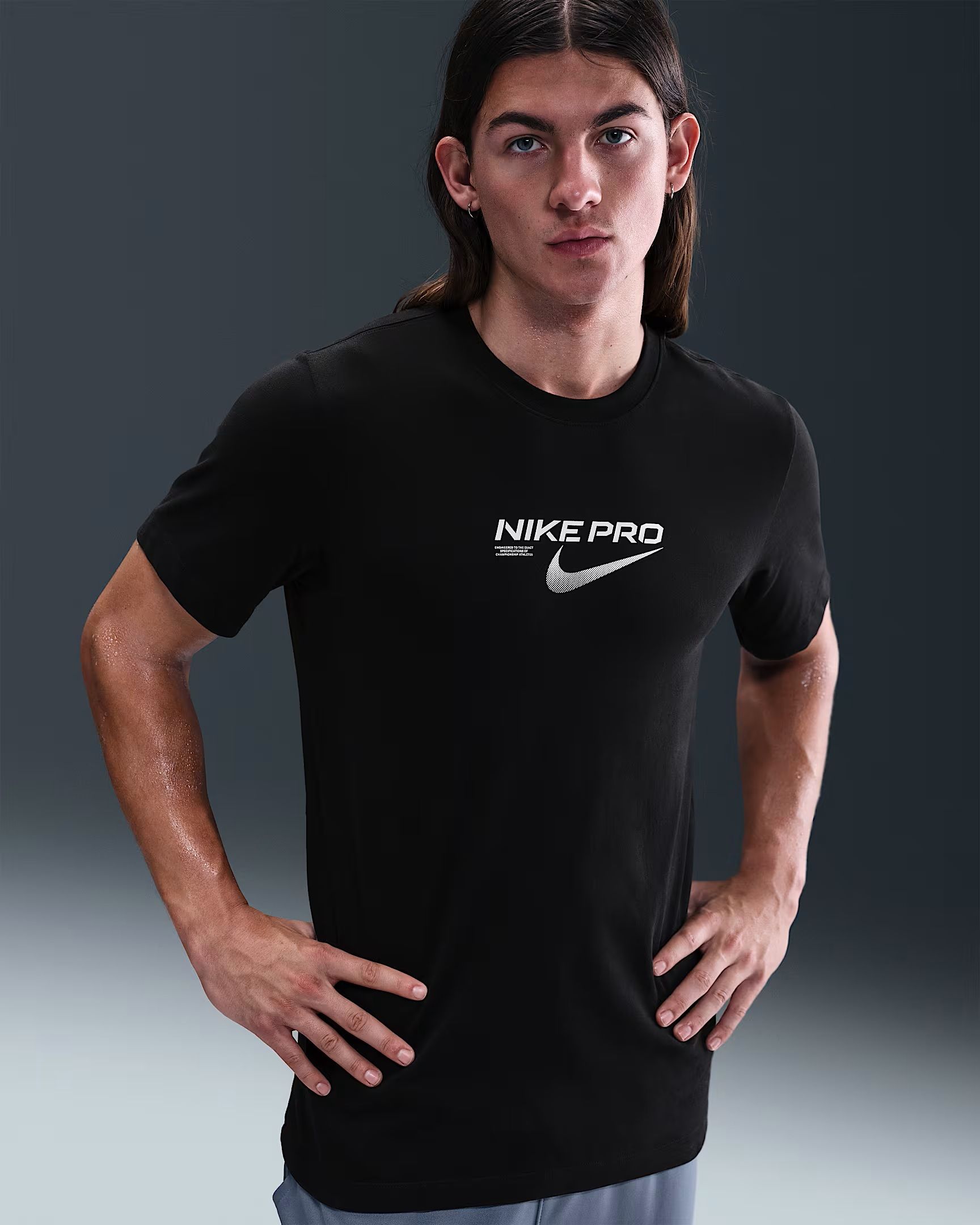 Nike m nk df tee pro training training t-shirt korte mouw heren -