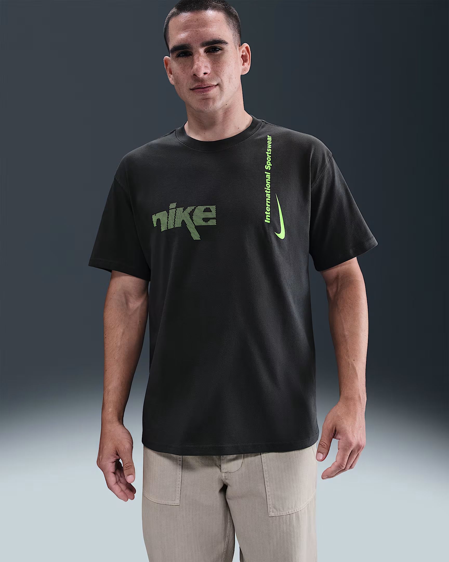 Nike u nsw tee m90 swoosh sport sport t-shirt korte mouw heren -