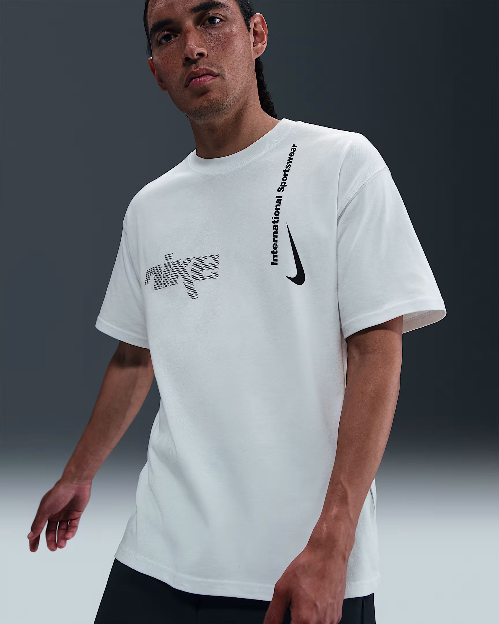 Nike u nsw tee m90 swoosh sport sport t-shirt korte mouw heren -