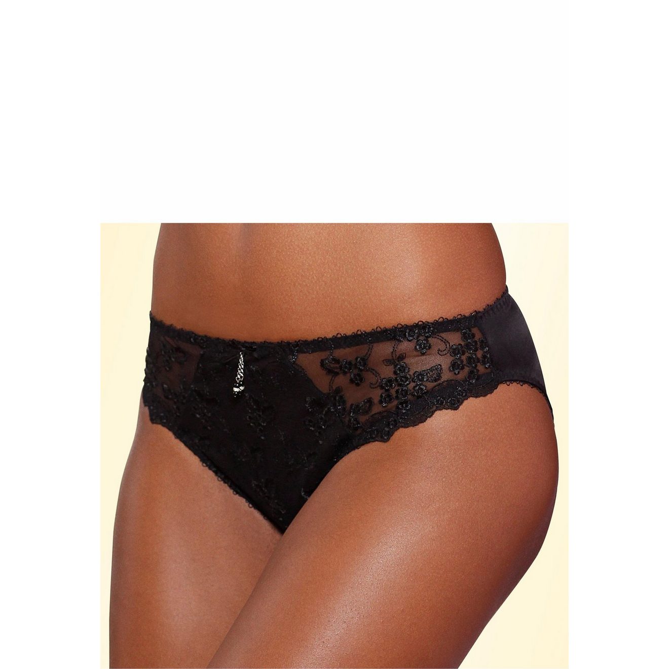 Lascana Slip Dessous met mooie bloemetjesborduurkant