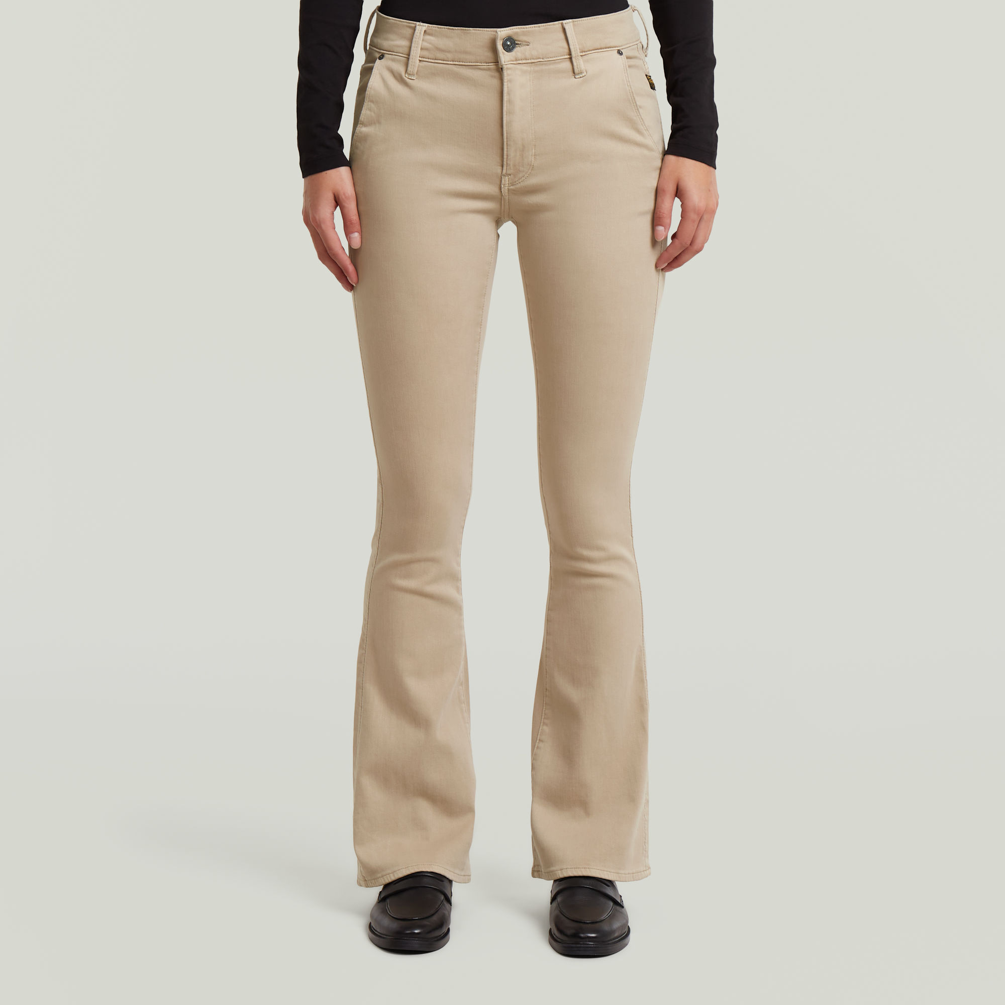 G-Star RAW 3301 Flare Chino - Beige - Dames