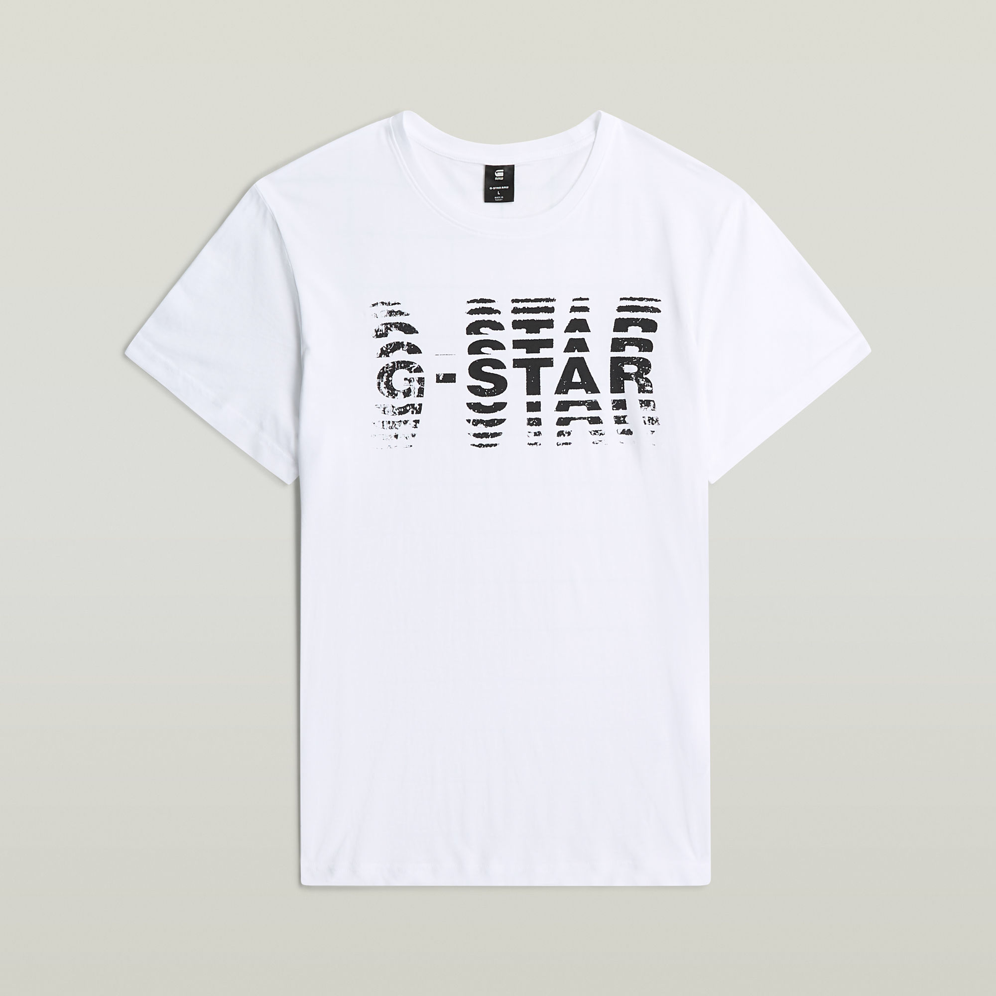 G-Star RAW Shattered Graphic T-Shirt - Wit - Heren