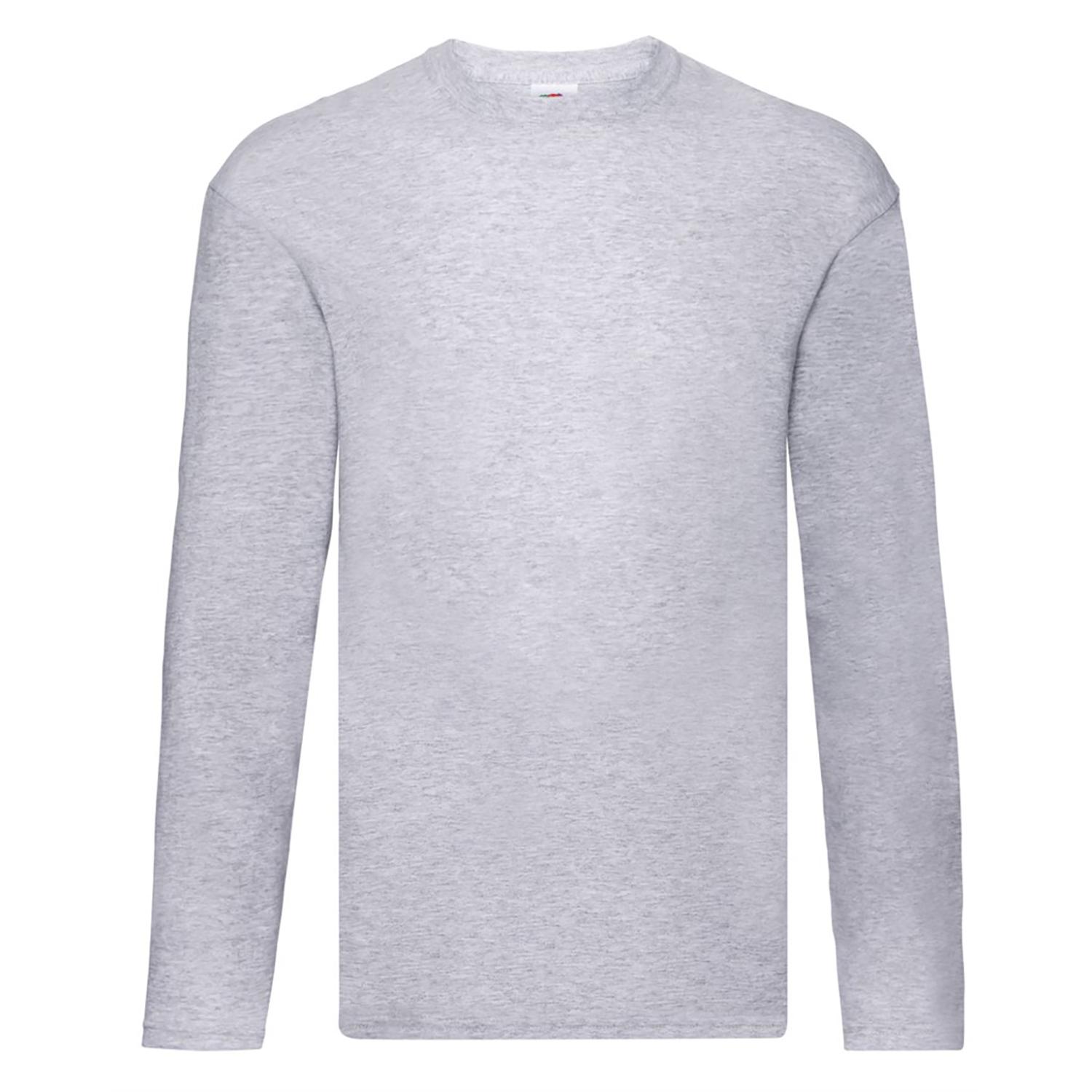 Fruit of the Loom Heren iconic 150 classic t-shirt met lange mouwen