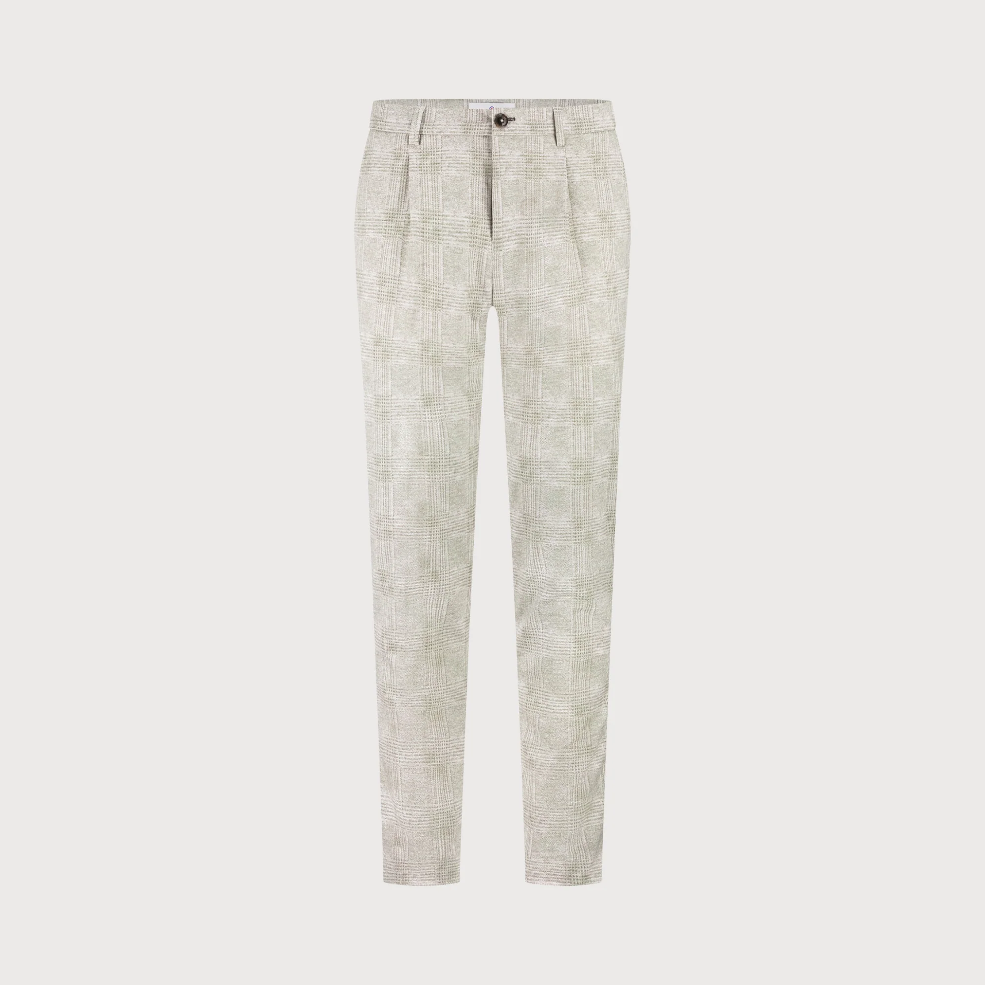 Blue Industry De chino met ruitmotief |