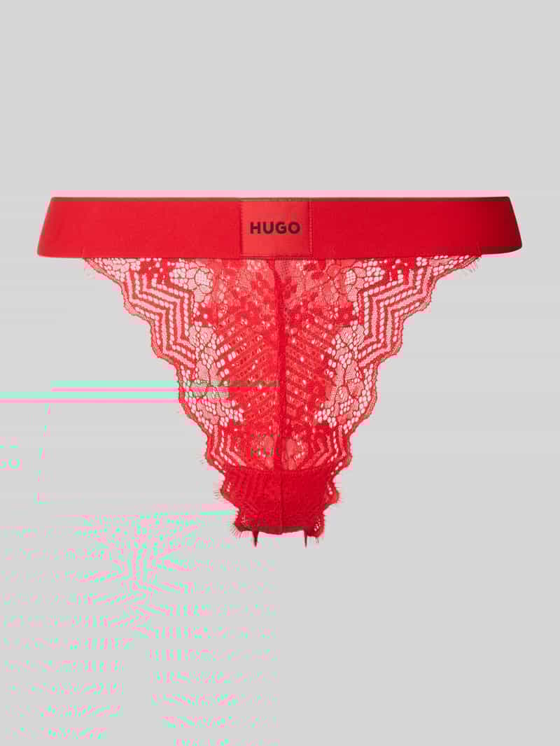 HUGO underwear String RL LACE met logo-opschrift op de band