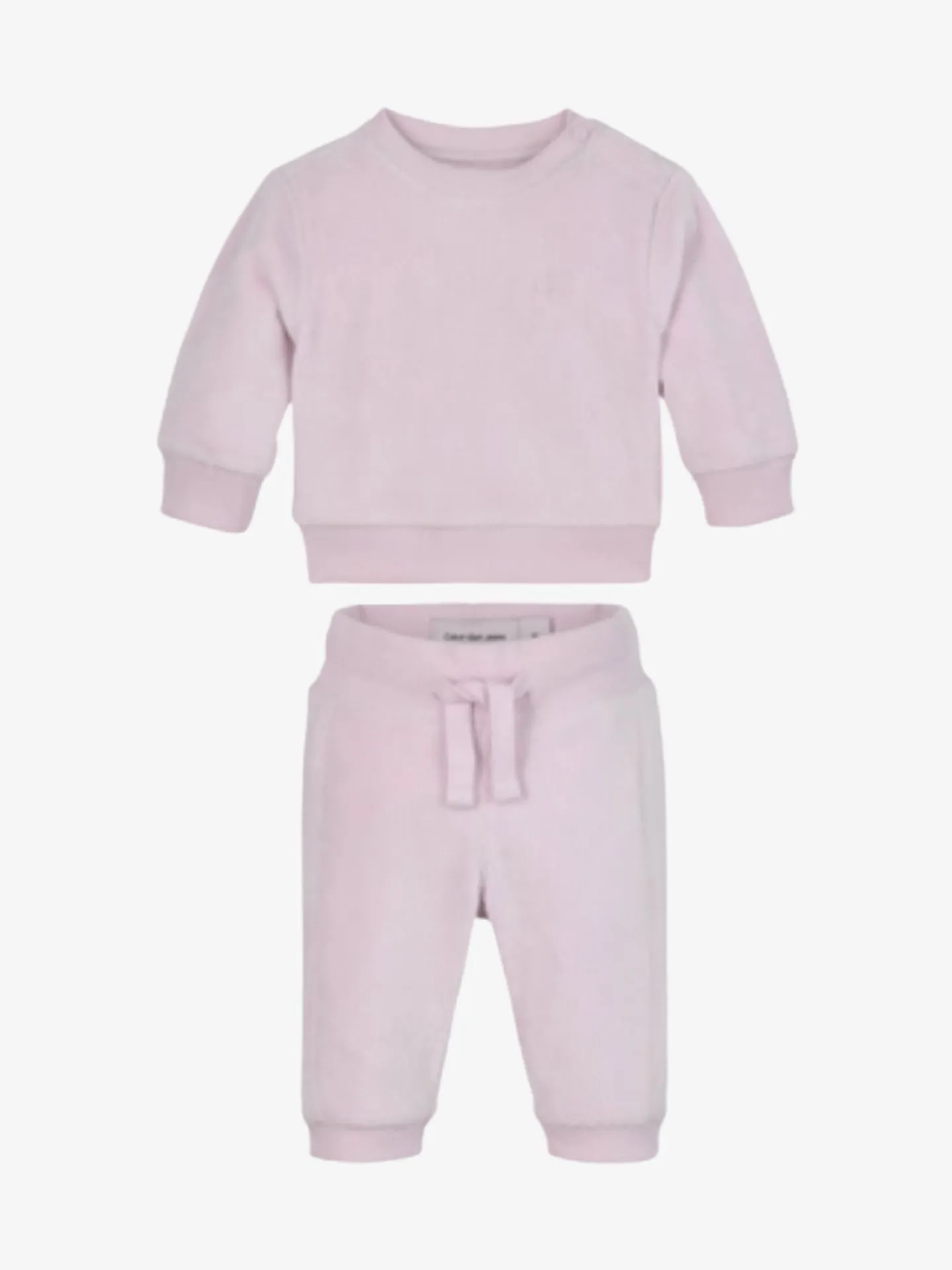 Calvin Klein Meisjes baby joggingpak rib velvet fleece