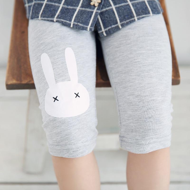 Topzeros Meisjes zomer leggings kinderen knielengte broek leggings broek elastische suikerspin kleur kinderen capris meisje skinny broek 130