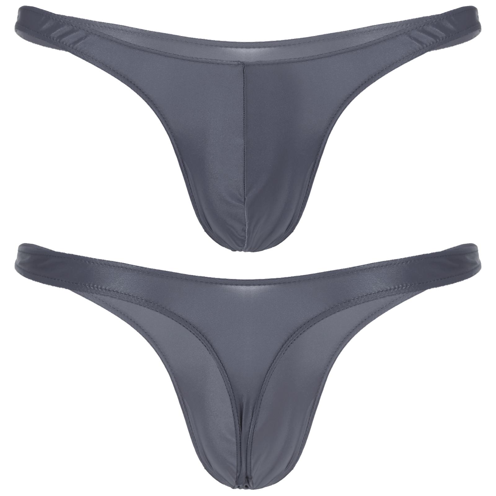 Sxiwei Badkleding Heren Zwempak Glanzend Uitstulping Pouch Strings Mini Bikini Ondergoed Lage Taille Slips Ondergoed Badkleding Badslips Onderbroeken XXL