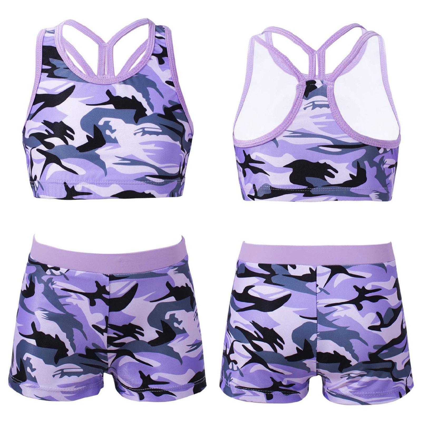 WinYing Kinderen Meisjes 2Pcs Tankini Badpakken Bedrukt Tank Top Vest en Shorts Badmode Badpakken 15-16 Years