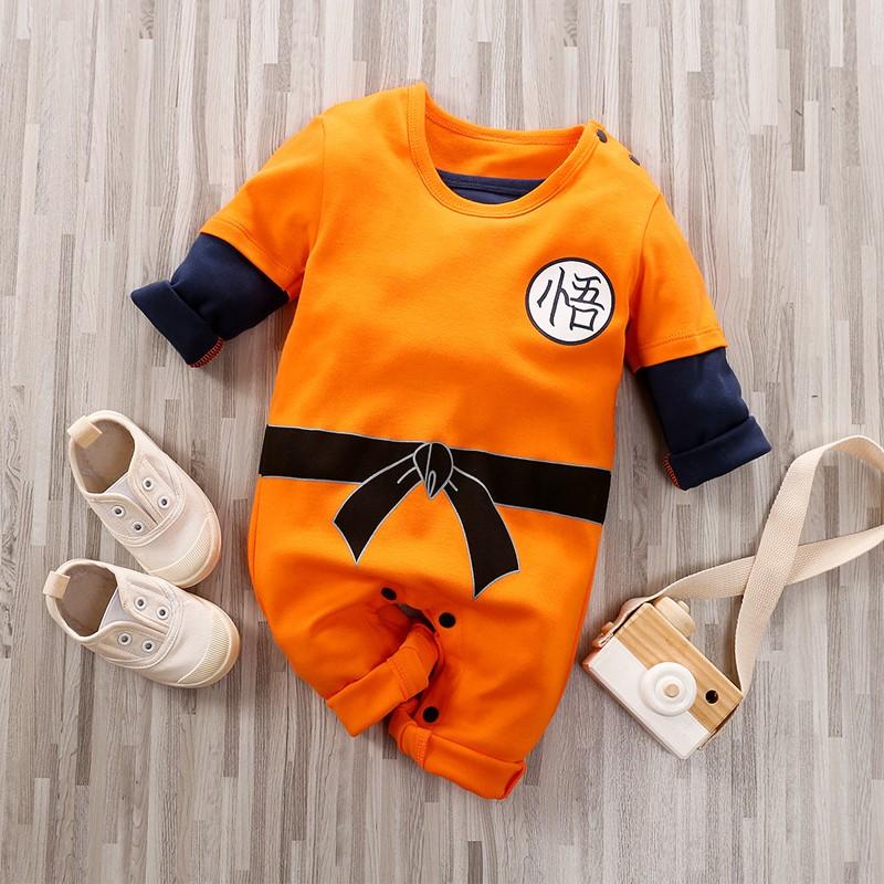 Haicospl Kung Fu Baby Jongens Rompertjes Goku Romper Baby Jumpsuit Zomer Korte lange Mouw Pasgeboren Baby Jongens Meisjes Kleding Peuter Outfit 66