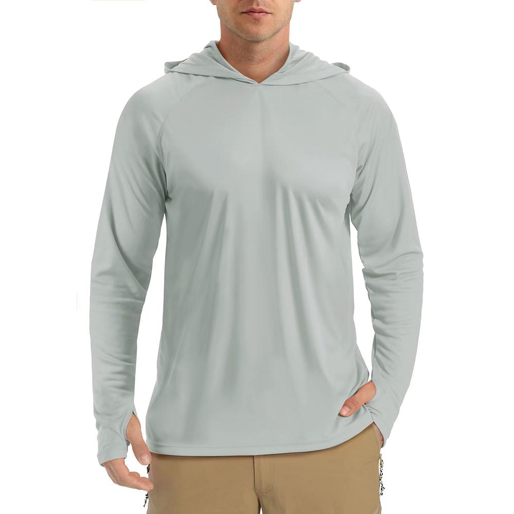 Decorations1 UPF 50+ Heren T-shirts met lange mouwen Hoodies Zon-/UV-bescherming Outdoor Hiking T-shirt Zonnebrand T-shirts Tops Heren Hoodie XXL