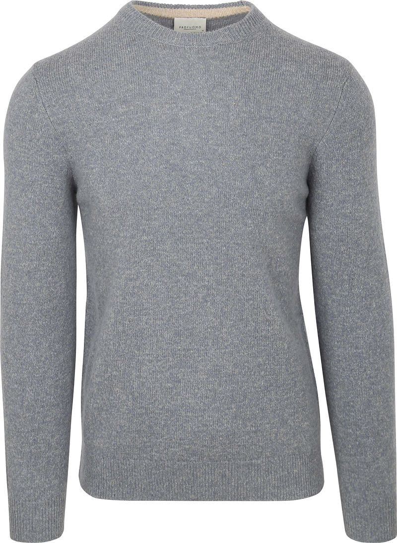 Profuomo Pullover Wol Blend Blauw